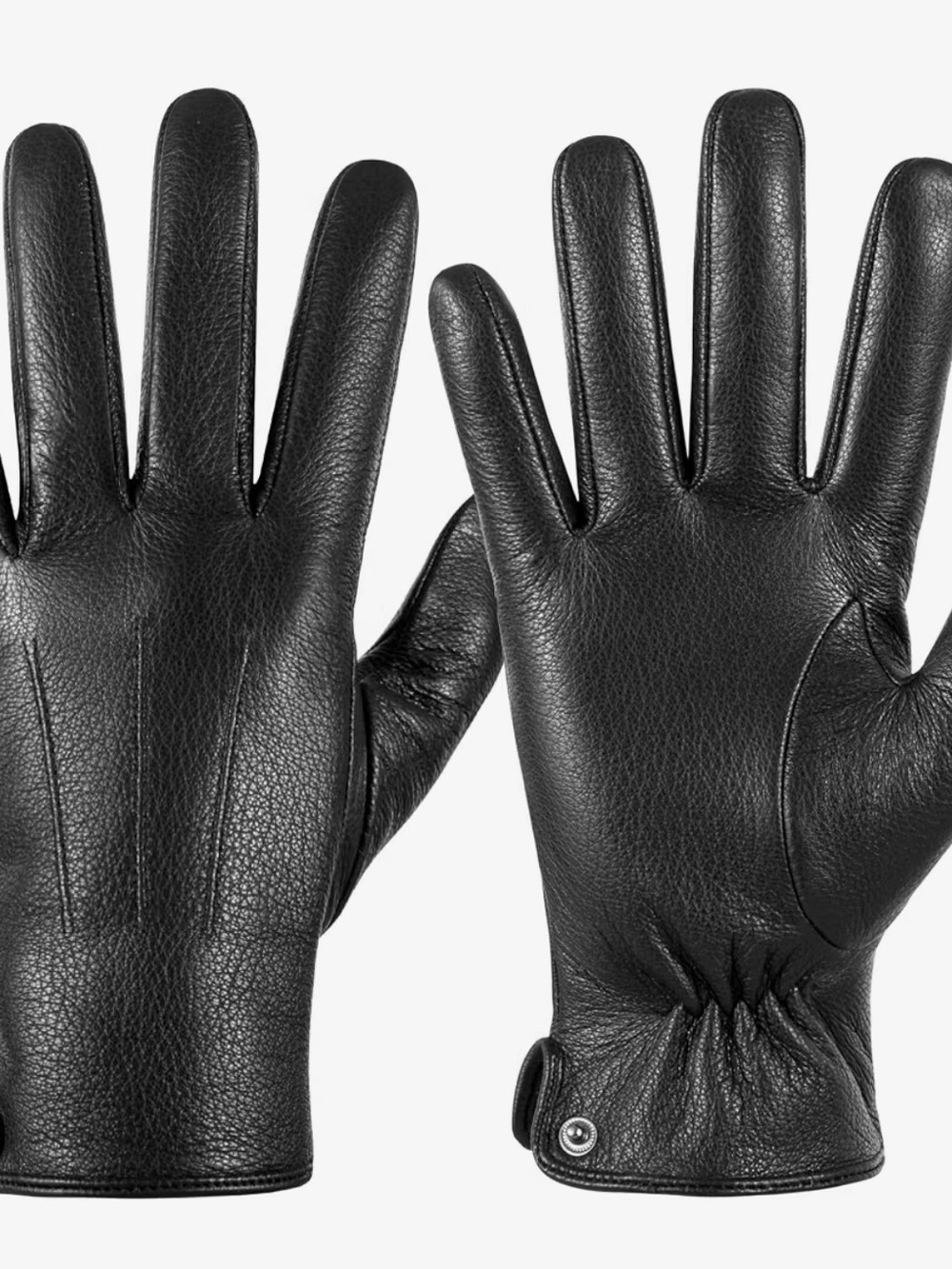 Black Leather Men’s Gloves